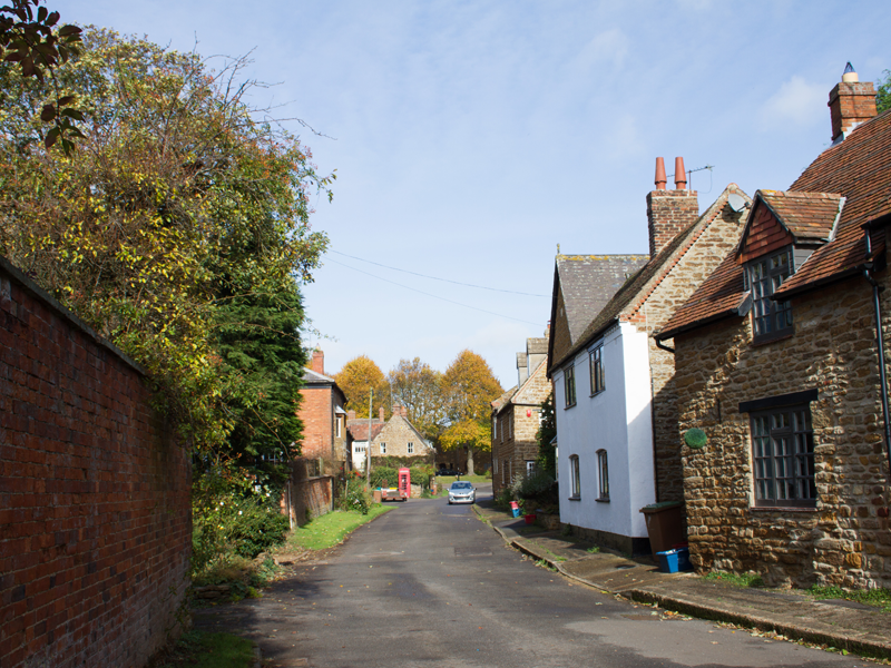 Staverton village